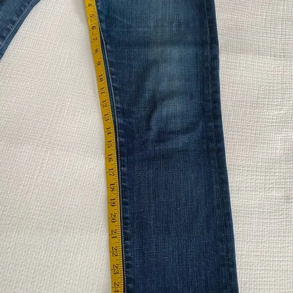 AG Adriano Goldschmied Women's Tomboy Dark Blue Cropped Jeans Sz 28 - Picture 3 of 7